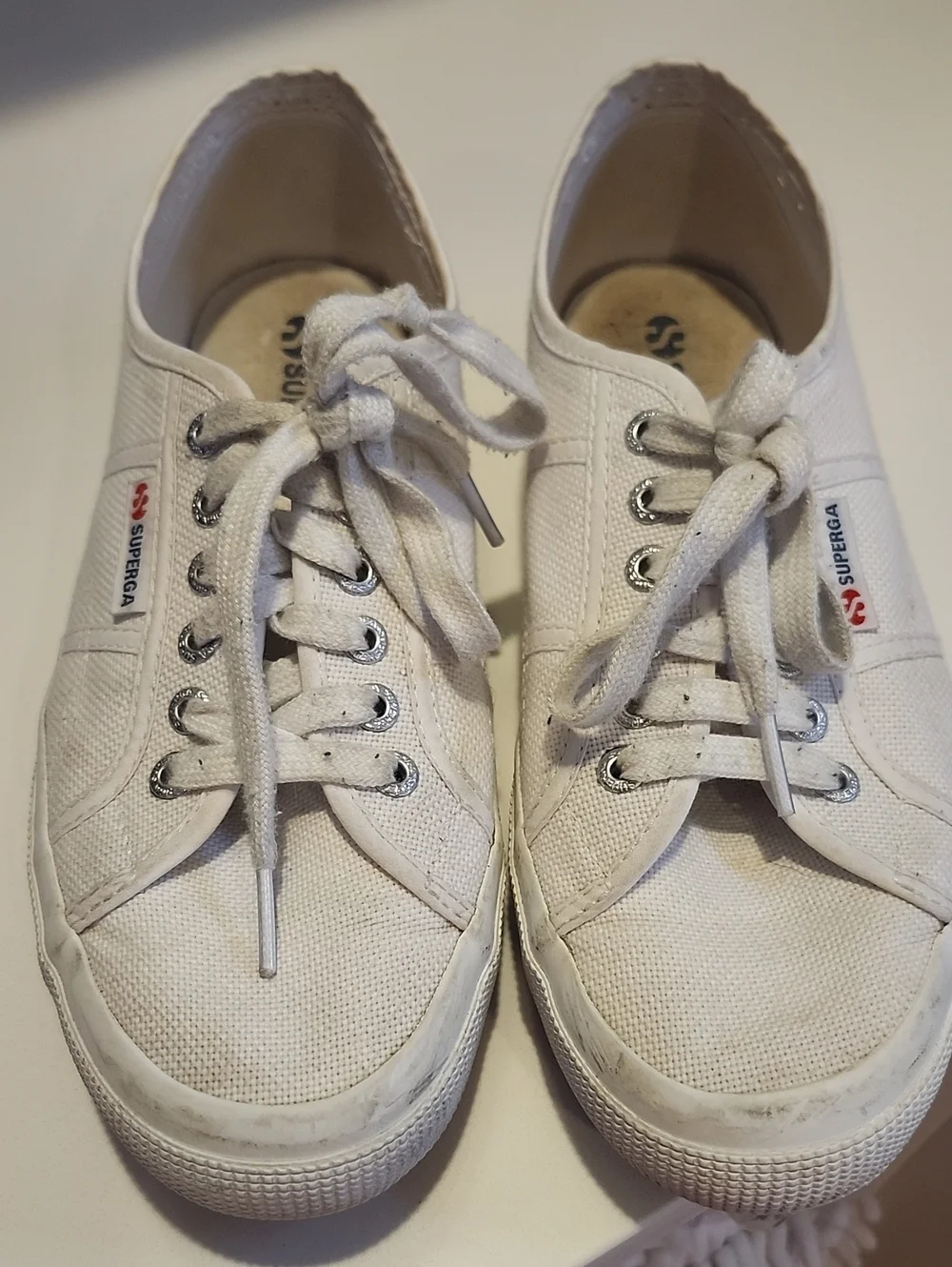 Superga Women's White Canvas Low-Top Sneakers